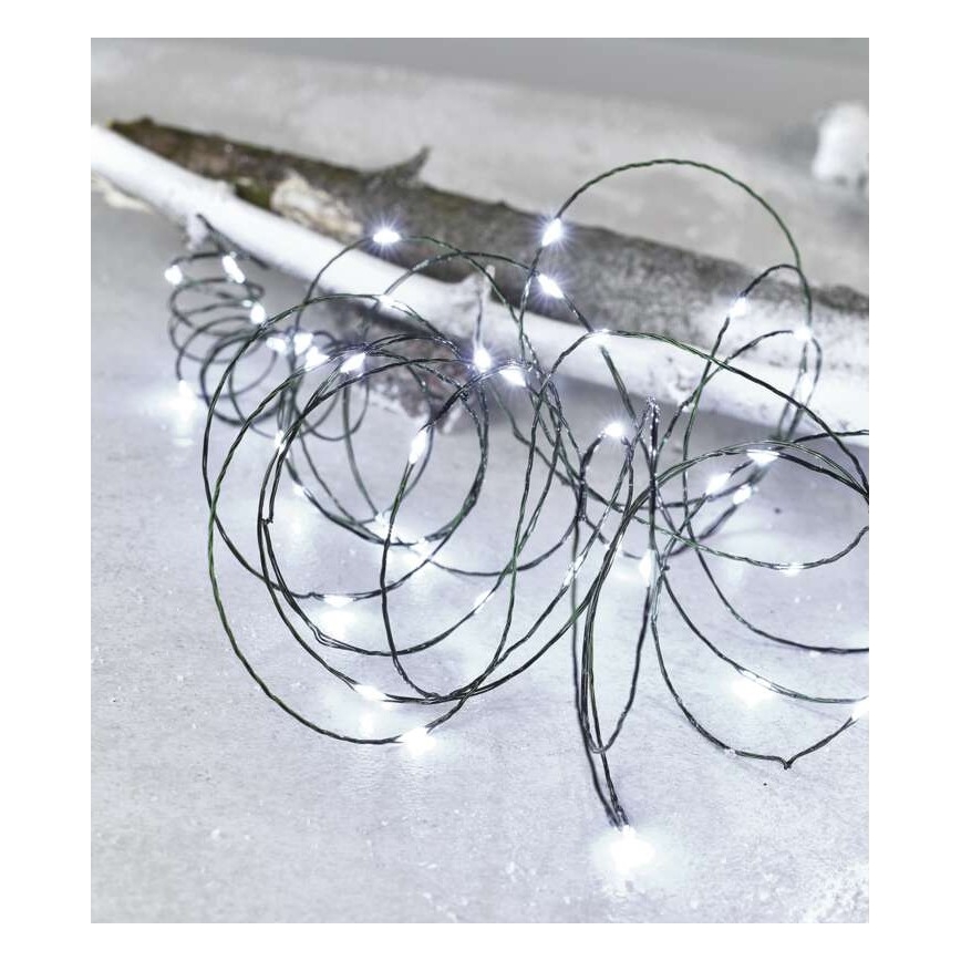 LED kültéri fényfüzér, 150 LED, 20 m, IP44, hideg fehér