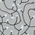 LED kültéri fényfüzér, 180 LED, 8 üzemmód, 23 m, IP44, hideg fehér
