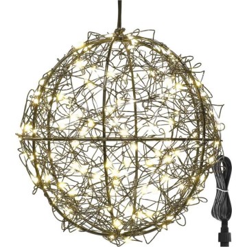 LED kültéri fényfüzér 200 LED, 5 m, IP44, meleg fehér