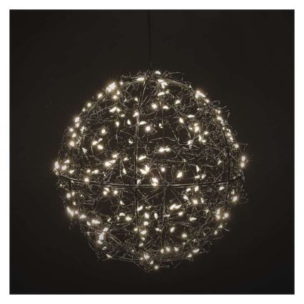 LED kültéri fényfüzér 200 LED, 5 m, IP44, meleg fehér