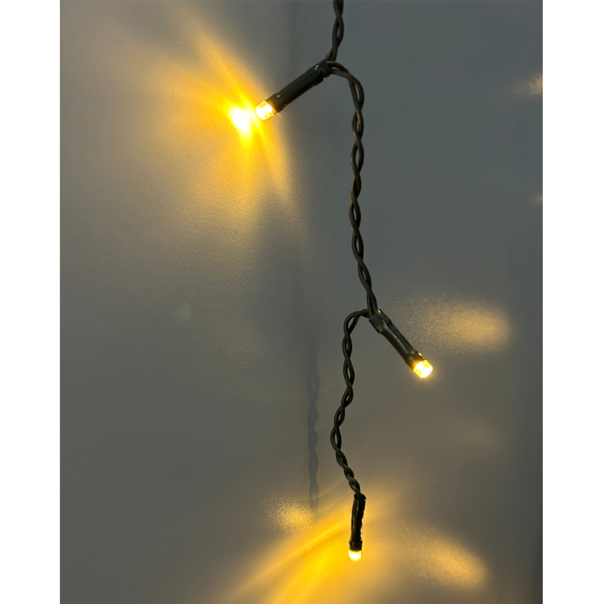 LED kültéri fényfüzér 200xLED/230V 7,6 m IP44 fekete