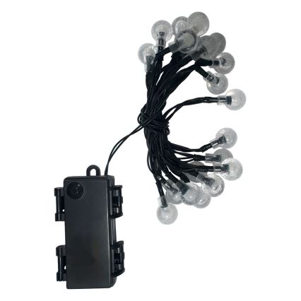 LED kültéri fényfüzér 20xLED/2xAA 2,2 m IP44 többszínű