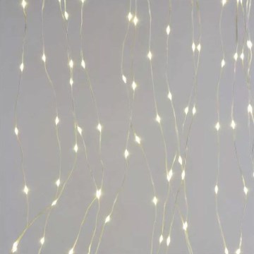 LED kültéri fényfüzér, 240 LED/8 funkció, 6,7 m, IP44, meleg fehér