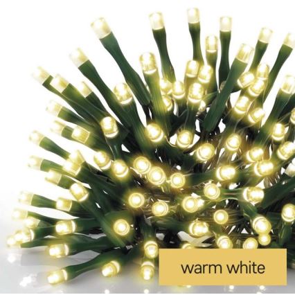 LED kültéri fényfüzér 240×LED, 8 üzemmód, 29 m, IP44, meleg fehér
