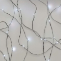 LED kültéri fényfüzér, 40 LED, 9 m, IP44, hideg fehér