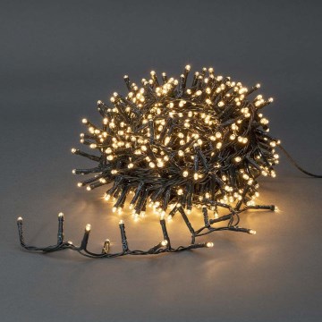 LED kültéri fényfüzér 400 LED/7 funkcióval 11 m IP44 meleg fehér