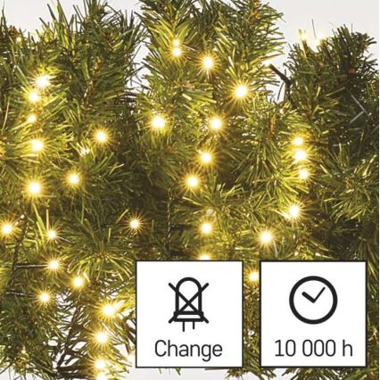 LED kültéri fényfüzér 400xLED/13m IP44 meleg fehér