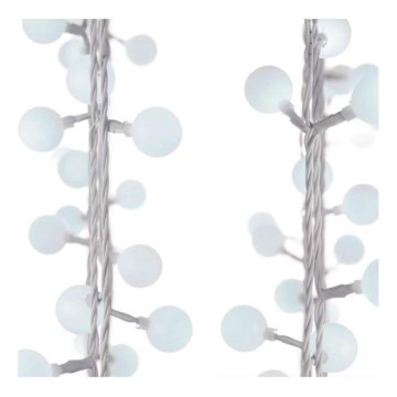 LED kültéri fényfüzér 40xLED/9m IP44 hideg fehér