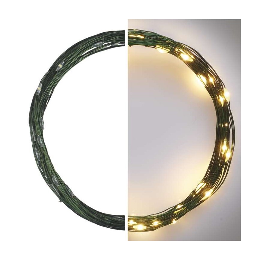 LED kültéri fényfüzér 40xLED/9m IP44 meleg fehér