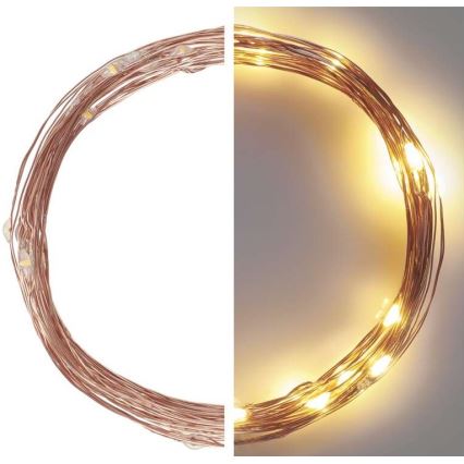 LED  kültéri fényfüzér 40xLED/9m IP44 meleg fehér