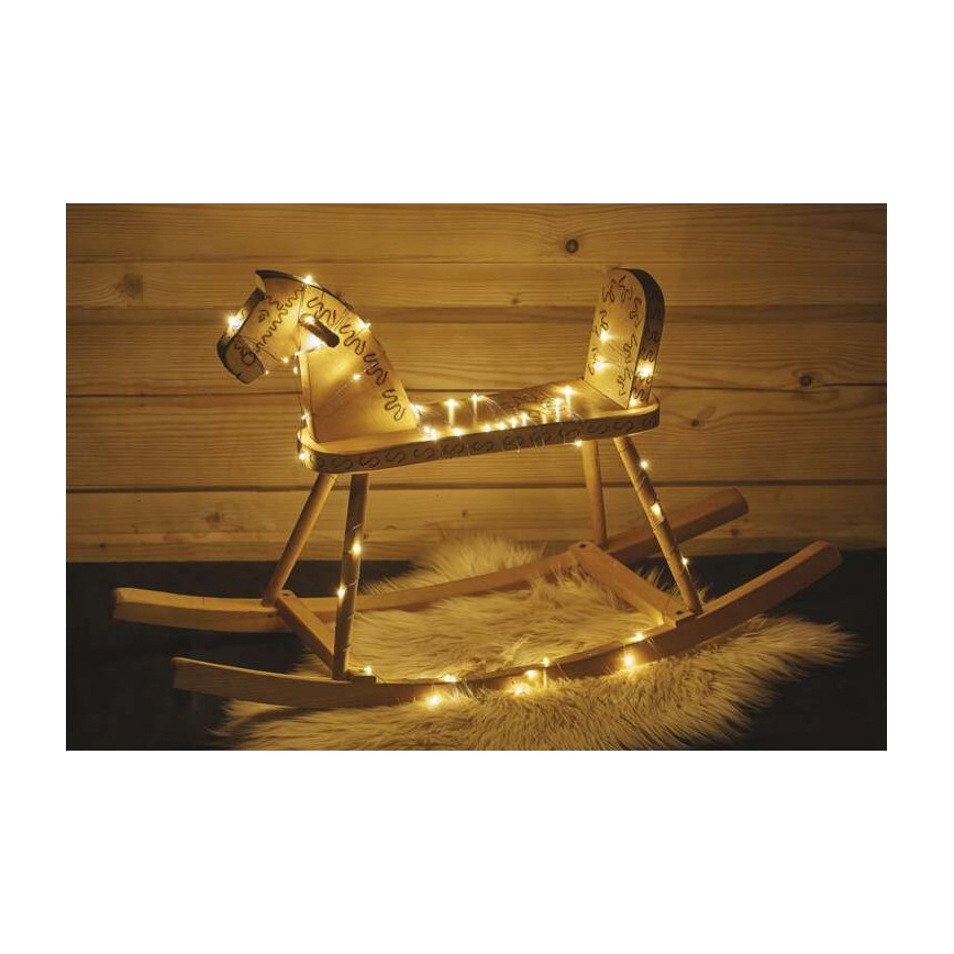 LED  kültéri fényfüzér 40xLED/9m IP44 meleg fehér