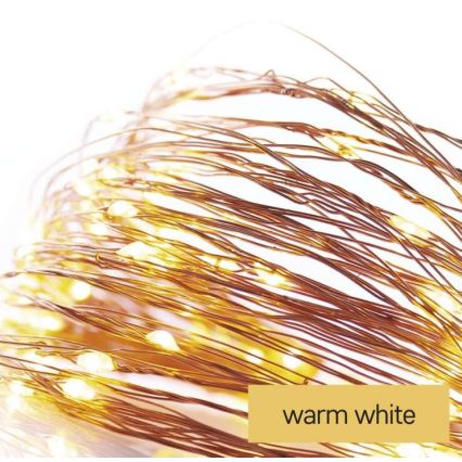 LED  kültéri fényfüzér 40xLED/9m IP44 meleg fehér