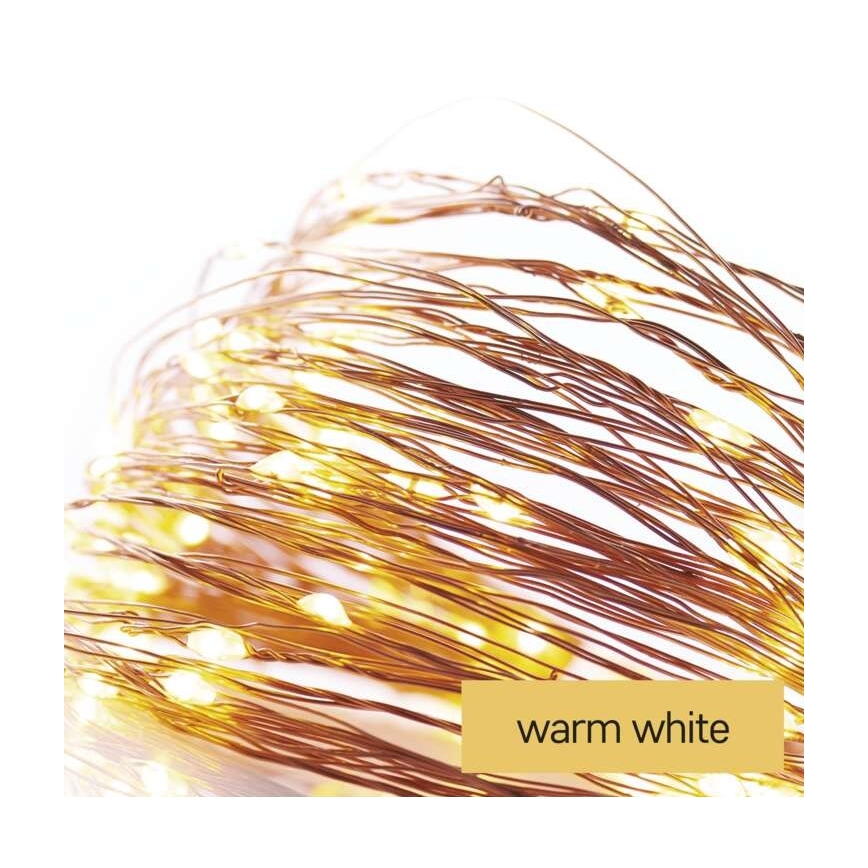 LED  kültéri fényfüzér 40xLED/9m IP44 meleg fehér