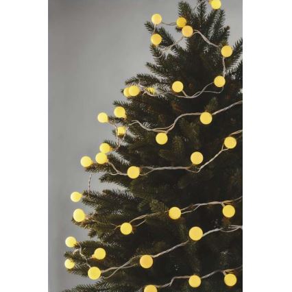 LED kültéri fényfüzér 40xLED/9m IP44 meleg fehér