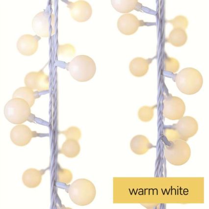 LED kültéri fényfüzér 40xLED/9m IP44 meleg fehér