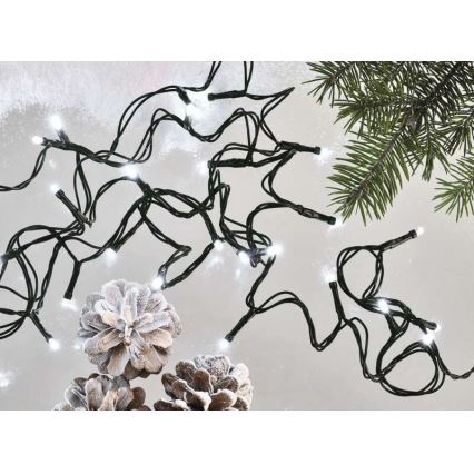 LED kültéri fényfüzér 40×LED/9m IP44 hideg fehér