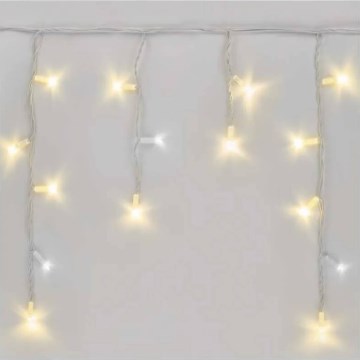 LED kültéri fényfüzér 50xLED/3x0,4m IP44 hideg/meleg fehér