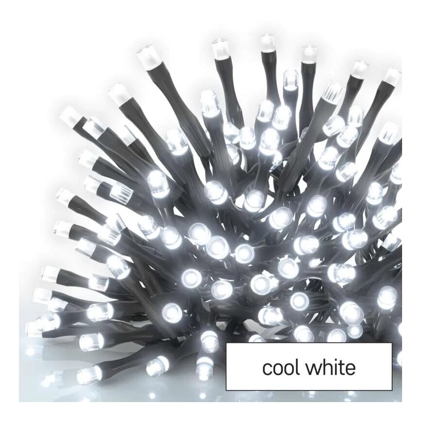 LED kültéri  fényfüzér 50xLED/5m IP44 hideg fehér
