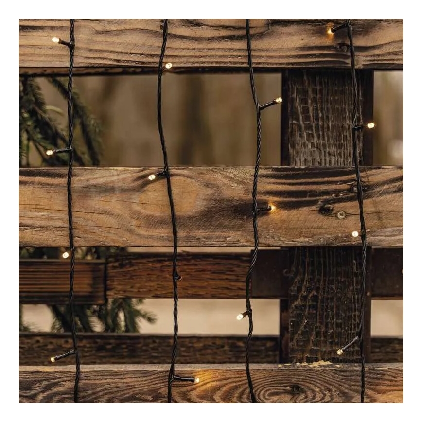 LED kültéri fényfüzér 50xLED/5m IP44 meleg fehér