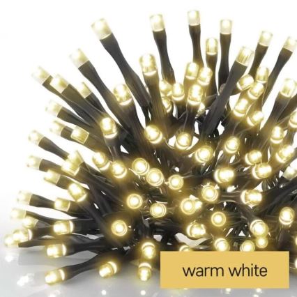 LED kültéri fényfüzér 50xLED/5m IP44 meleg fehér