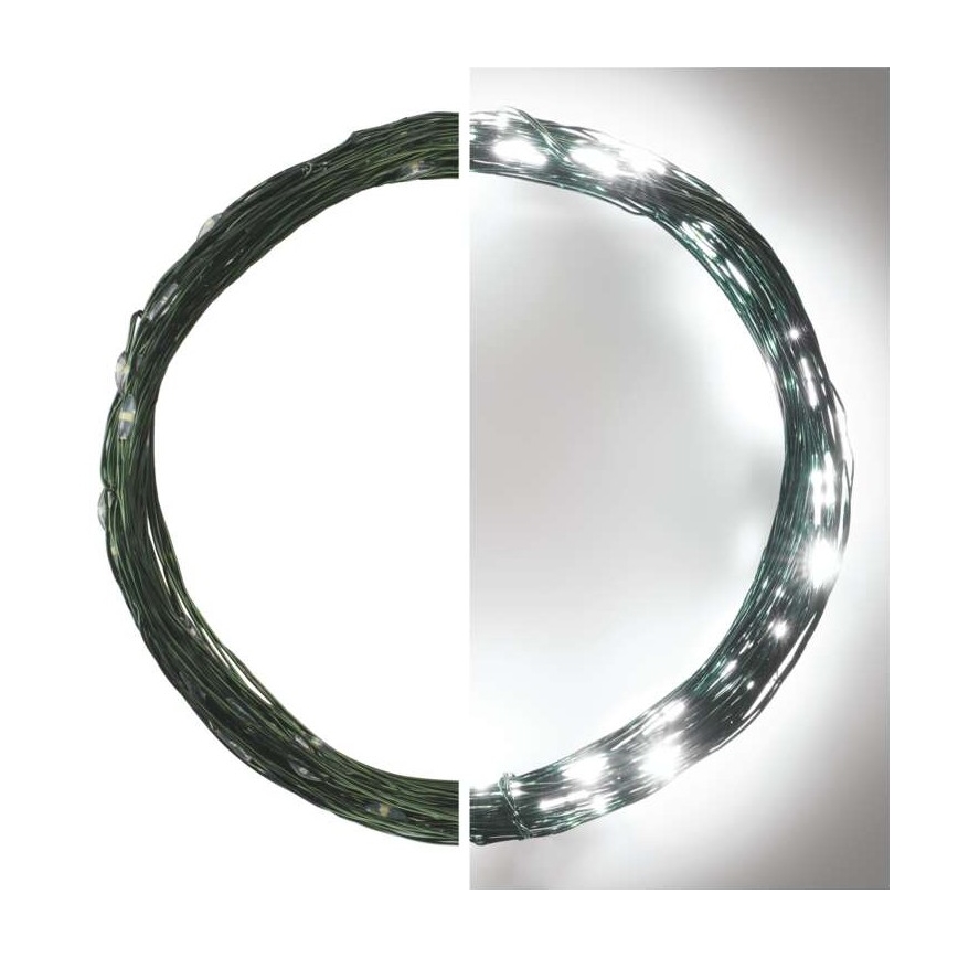 LED kültéri fényfüzér 75xLED/12,5m IP44 hideg fehér