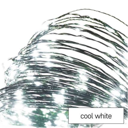 LED kültéri fényfüzér 75xLED/12,5m IP44 hideg fehér