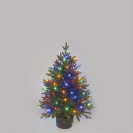 LED kültéri fényfüzér, 80 LED, 13 m, IP44, többszínű