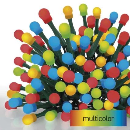 LED kültéri fényfüzér 80xLED/8 funkciós 13m többszínű IP44