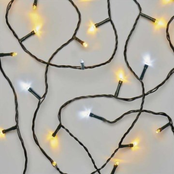 LED kültéri fényfüzér, 80× LED, 2 üzemmód, 13 m, IP44, meleg/hideg fehér