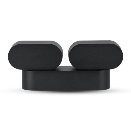 LED Kültéri flexibilis fali lámpa 2xLED/12W/230V IP65 fekete