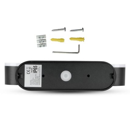 LED Kültéri flexibilis fali lámpa 2xLED/12W/230V IP65 fekete