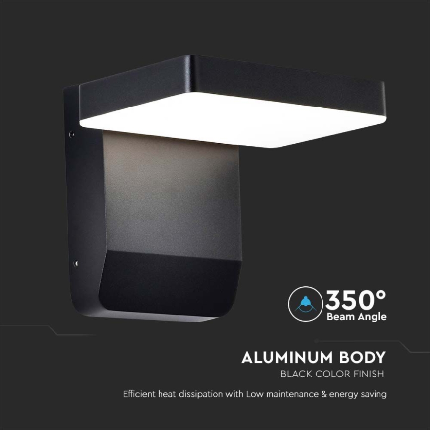 LED Kültéri falra szerelhető flexibilis lámpa LED/17W/230V IP65 3000K fekete