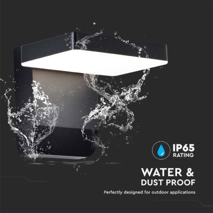 LED Kültéri falra szerelhető flexibilis lámpa LED/17W/230V IP65 3000K fekete