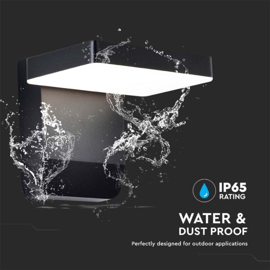 LED Kültéri falra szerelhető flexibilis lámpa LED/17W/230V IP65 3000K fekete