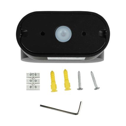 LED Kültéri flexibilis fali lámpa LED/5W/230V 3000K IP65 fekete