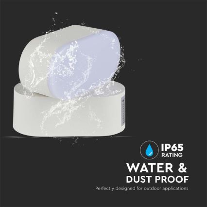 LED Kültéri flexibilis fali lámpa LED/5W/230V 4000K IP65 fehér