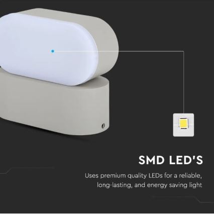 LED Kültéri flexibilis fali lámpa LED/5W/230V IP65