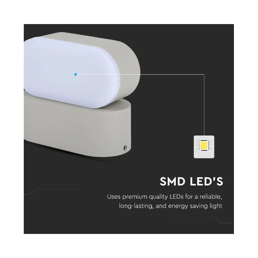 LED Kültéri flexibilis fali lámpa LED/5W/230V IP65