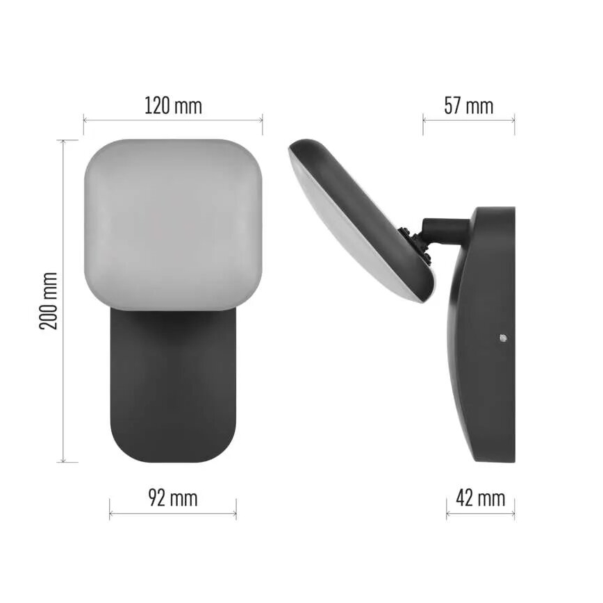 LED Kültéri flexibilis fali lámpa NIKA LED/12,5W/230V IP44