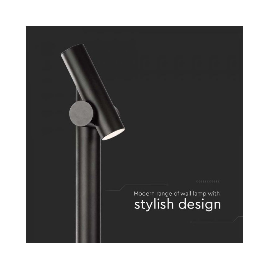 LED Kültéri flexibilis lámpa LED/4W/230V 3000K IP44 100 cm fekete