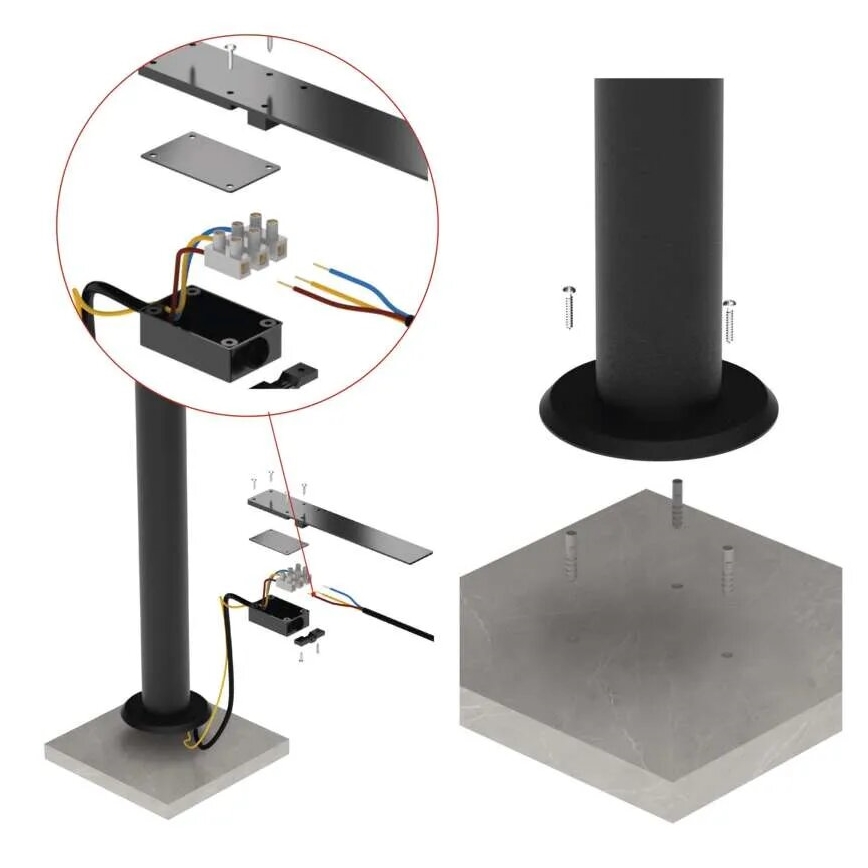 LED Kültéri flexibilis lámpa NIKA LED/12,5W/230V IP44 50 cm