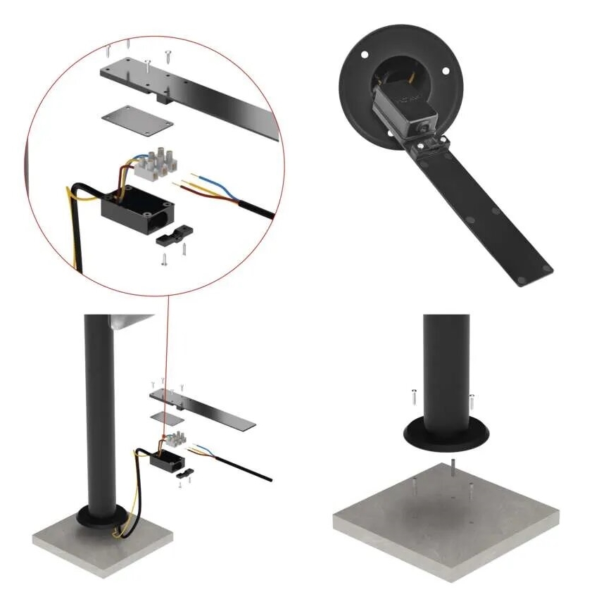 LED Kültéri flexibilis lámpa NIKA LED/12,5W/230V IP44 80 cm