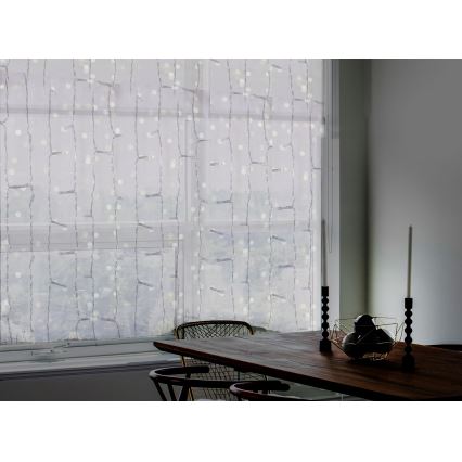 LED kültéri függöny CURTAIN 480xLED/8,4W/230V 3x3 m IP44 hideg fehér