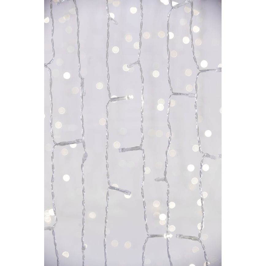 LED kültéri függöny CURTAIN 480xLED/8,4W/230V 3x3 m IP44 hideg fehér