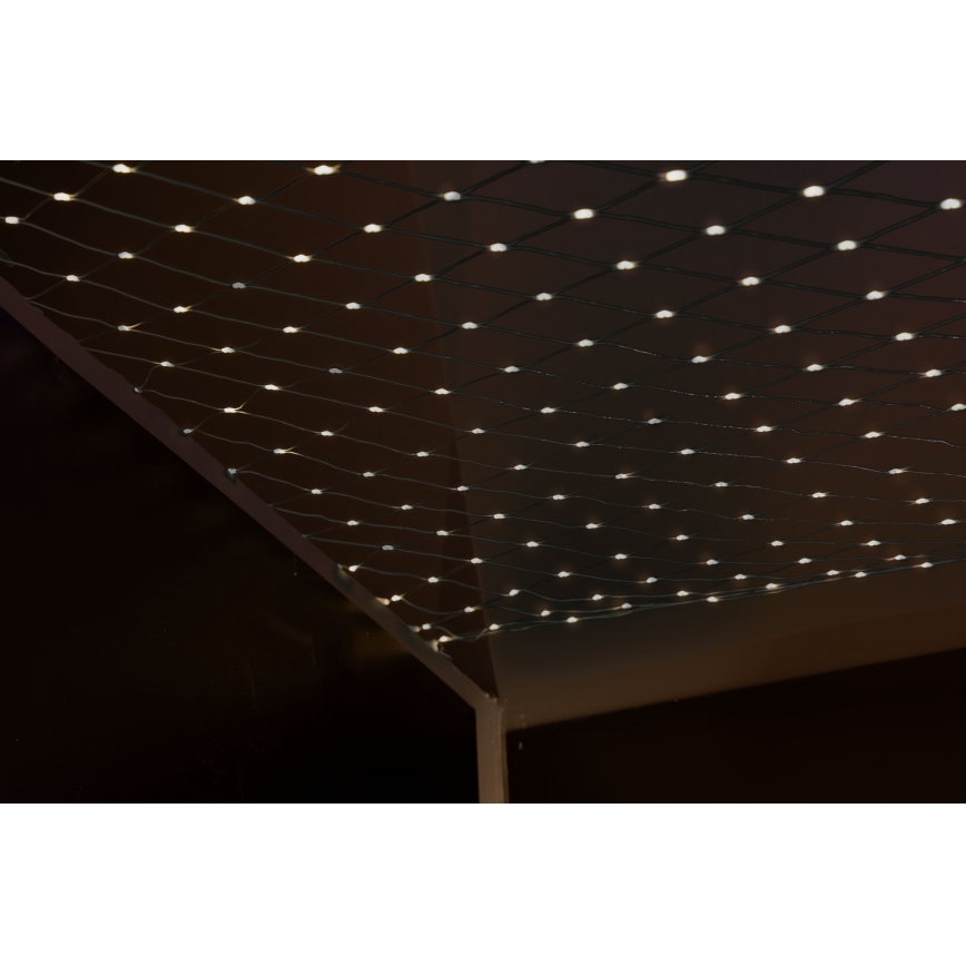 LED Kültéri függöny NET 240xLED/7,2W/230V 1,5x2 m IP44 meleg fehér
