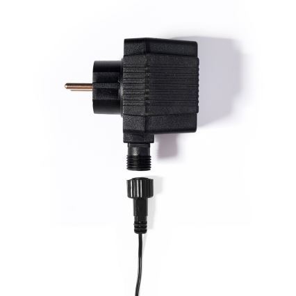 LED kültéri fényfüzér CONE FILAMENT 20×E10, 19 m, színes / meleg fehér, IP44, Gyártva az EU-ban