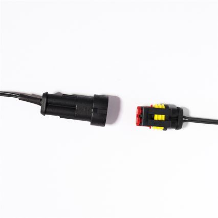 LED kültéri fényfüzér CONE FILAMENT 20×E10, 19 m, színes / meleg fehér, IP44, Gyártva az EU-ban