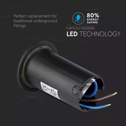 LED Kültéri irányfény LED/1W/12V IP67