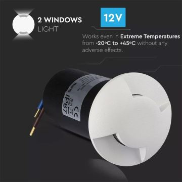 LED Kültéri irányfény LED/1W/12V IP67