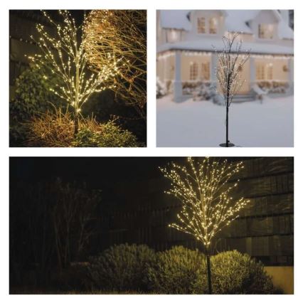 LED kültéri karácsonyi dekoráció 600xLED/3,8W/230V 120 cm meleg fehér IP44